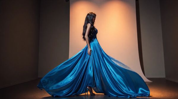 Découvrez les plus belles robes longues bleues pour briller